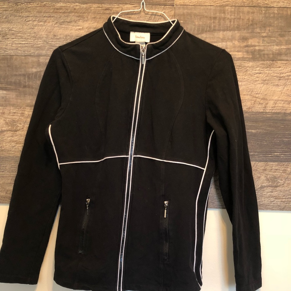 Neiman Marcus black and white track jacket